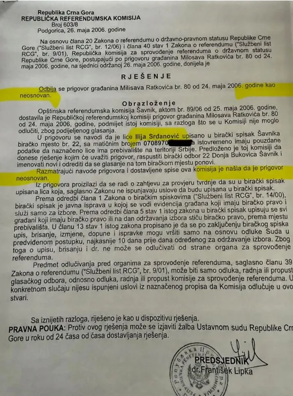 Re&scaron;enje