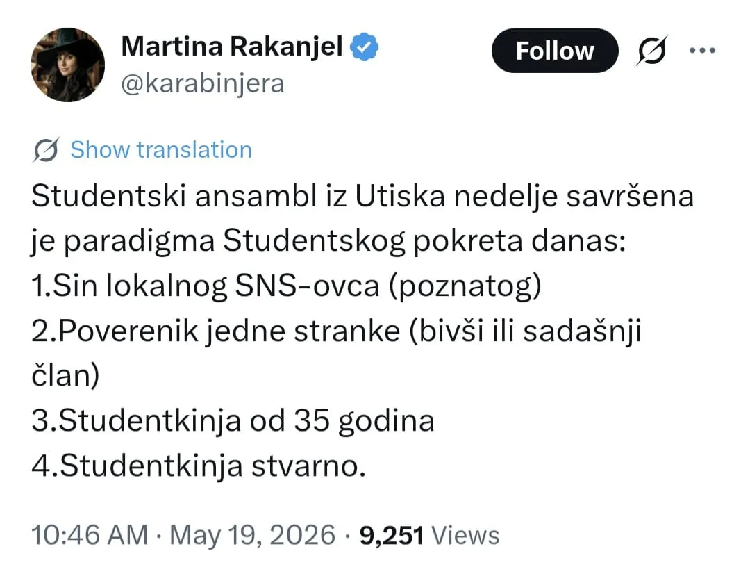 Objava na Iksu