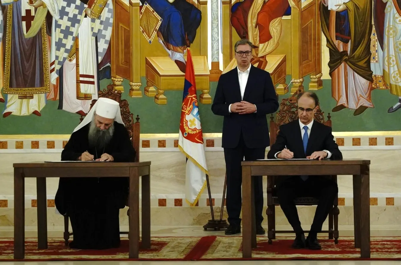 Sa potpisivanja Ugovora o zavr&scaron;etku radova na Hramu Svetog Save u Beogradu