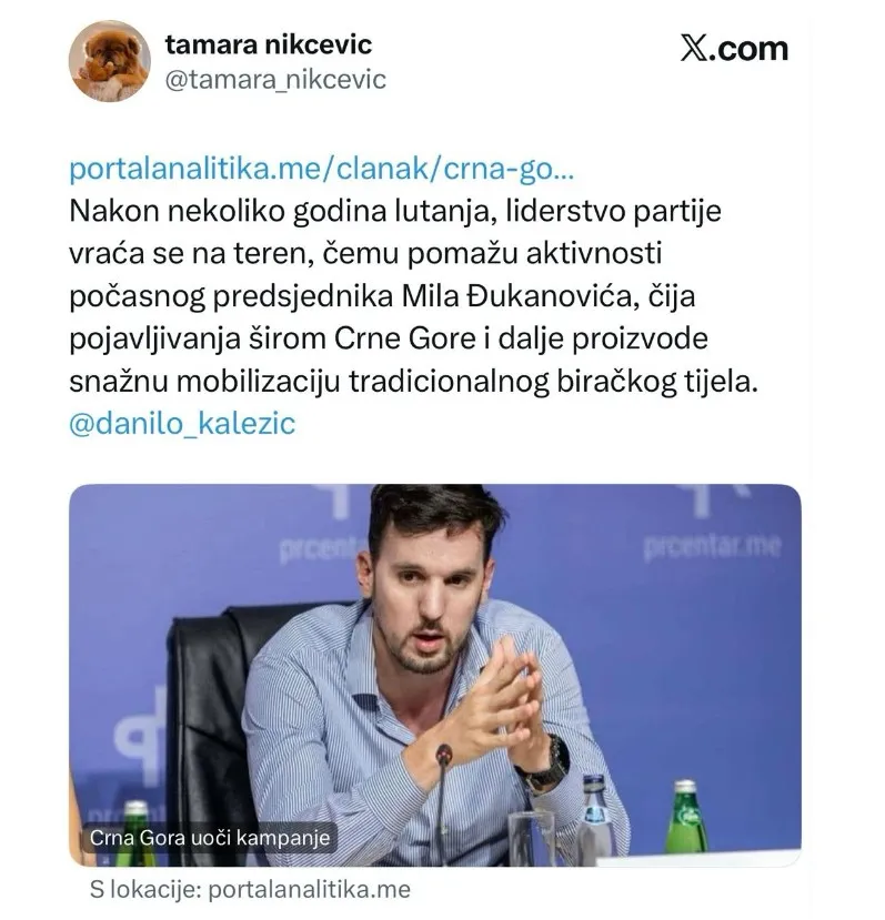 Objava Tamare Nikčević 2 Objava Tamare Nikčević 2