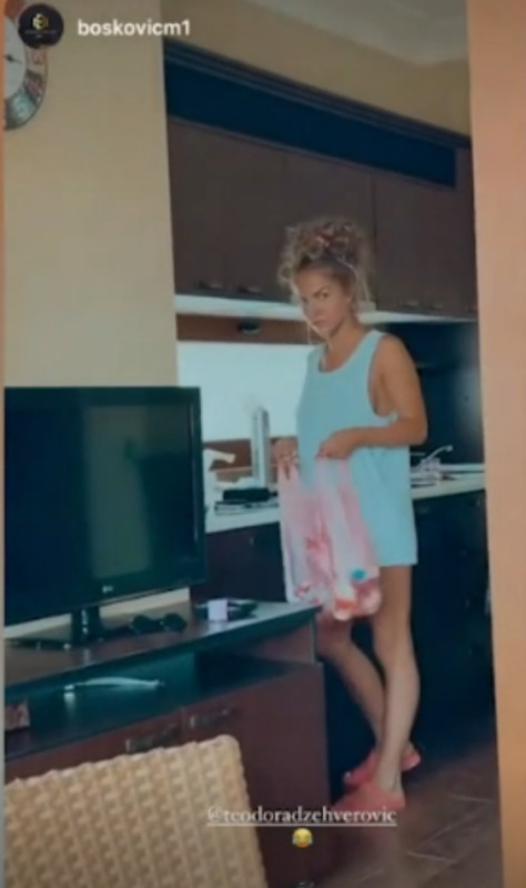 NENAŠMINKANA I ČUPAVA! Objavljen snimak kako Teodora Džehverović sređuje stan i kupi smeće!