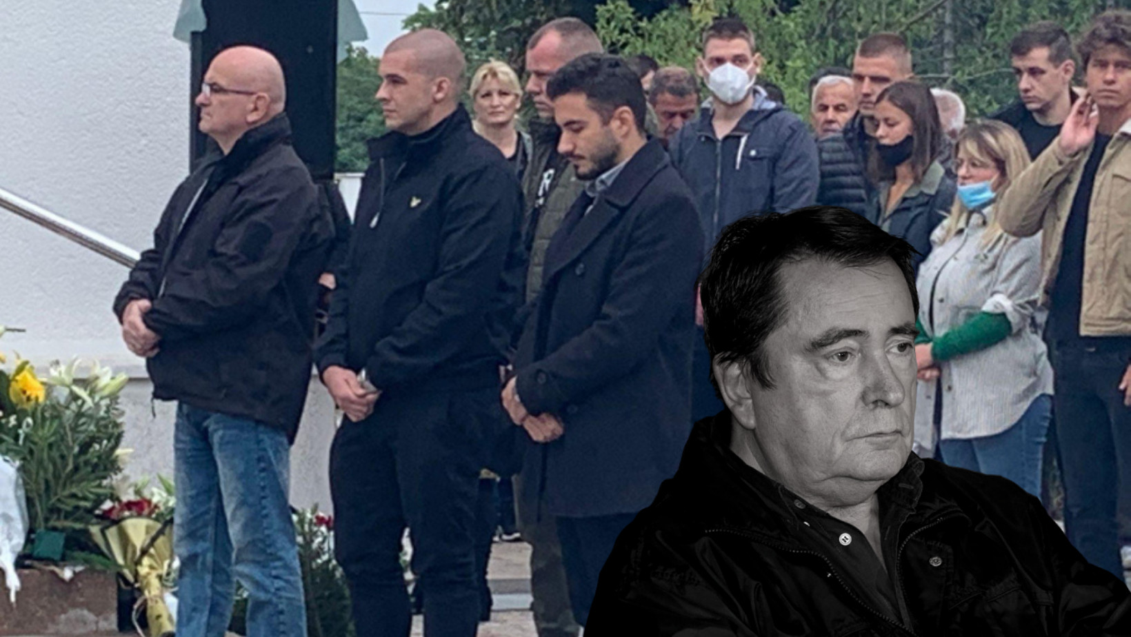 SAHRANA LANETA GUTOVIĆA Sinovi skrhani od bola, kolege i prijatelji u suzama! (FOTO)