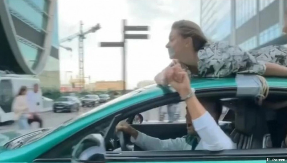 PREŠAO SVE GRANICE Influenser vezao djevojku za krov automobila, policija morala da reaguje
