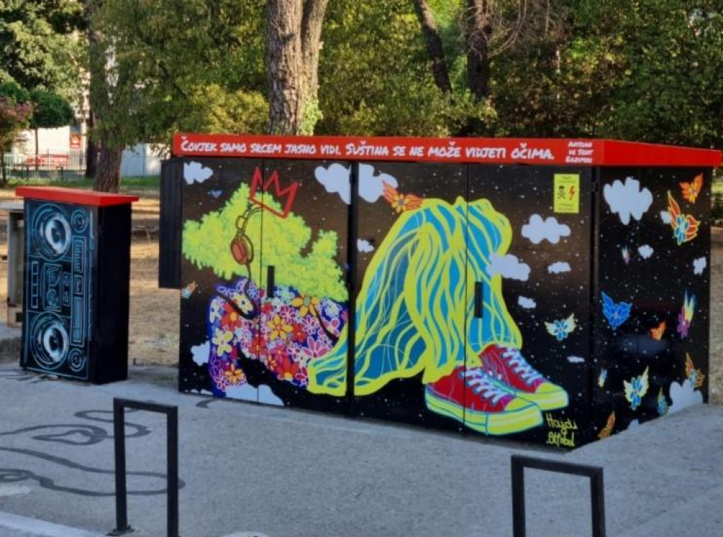 NEOBIČNA TRAFOSTANICA U PODGORICI Umjetnici uljepšali kvart