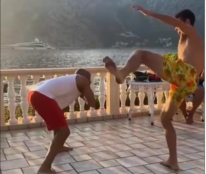 SNIMAK KOJI JE NASMIJAO SVE! Pogledajte kako Novak Đoković uči borilačke vještine u Crnoj Gori (VIDEO)