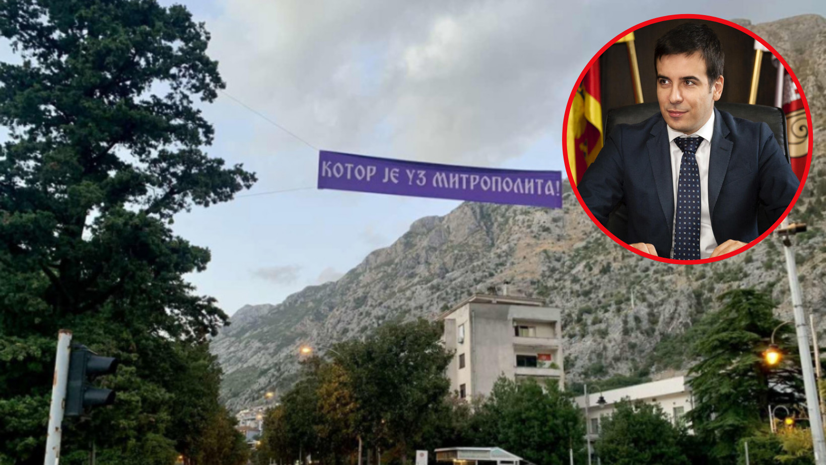 JOKIĆ IZDAO NALOG Uklonjen transparent podrške mitropolitu