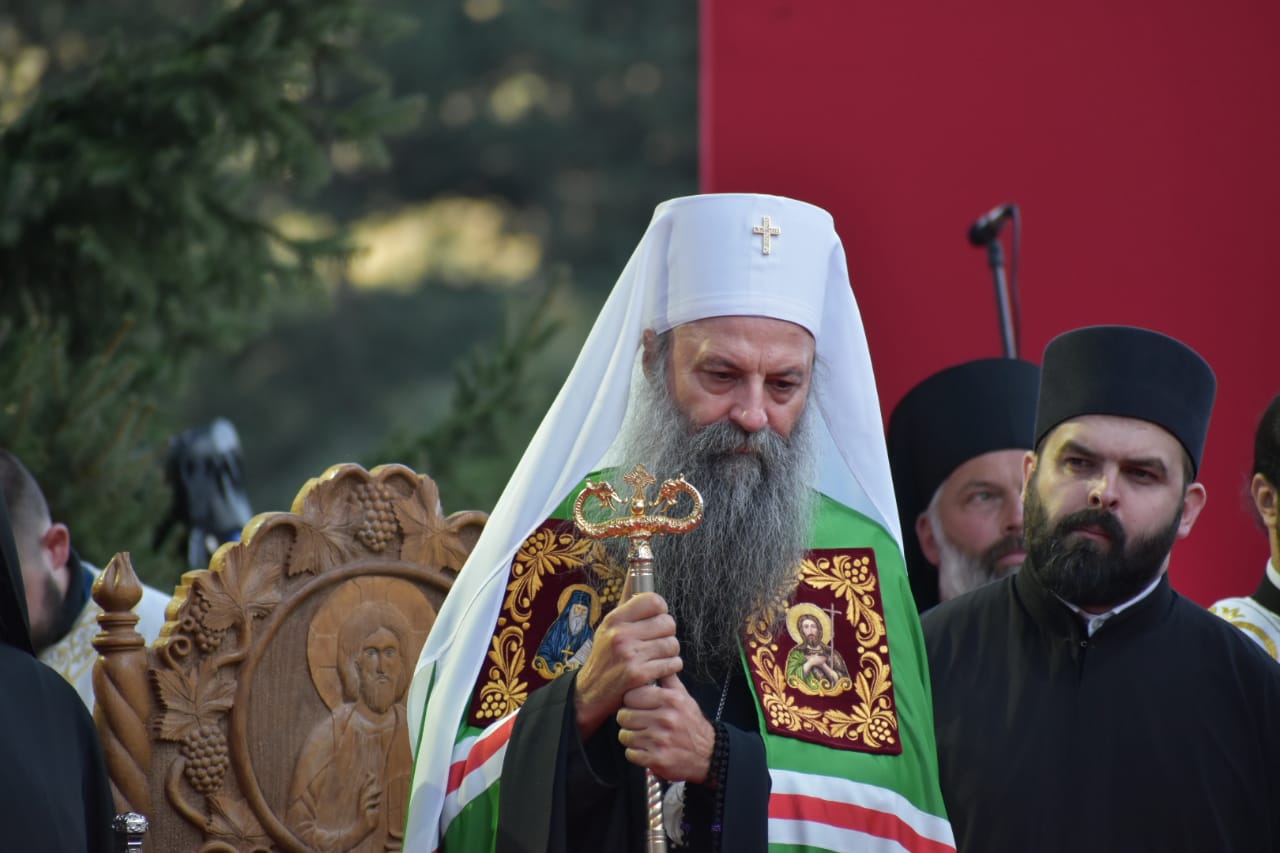 MCP: Odgađa se dolazak patrijarha Porfirija zbog trodnevne žalosti