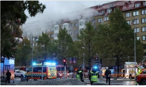 DRAMA U GETEBORGU: Ljudi iskakali kroz prozore zbog eksplozije (VIDEO)