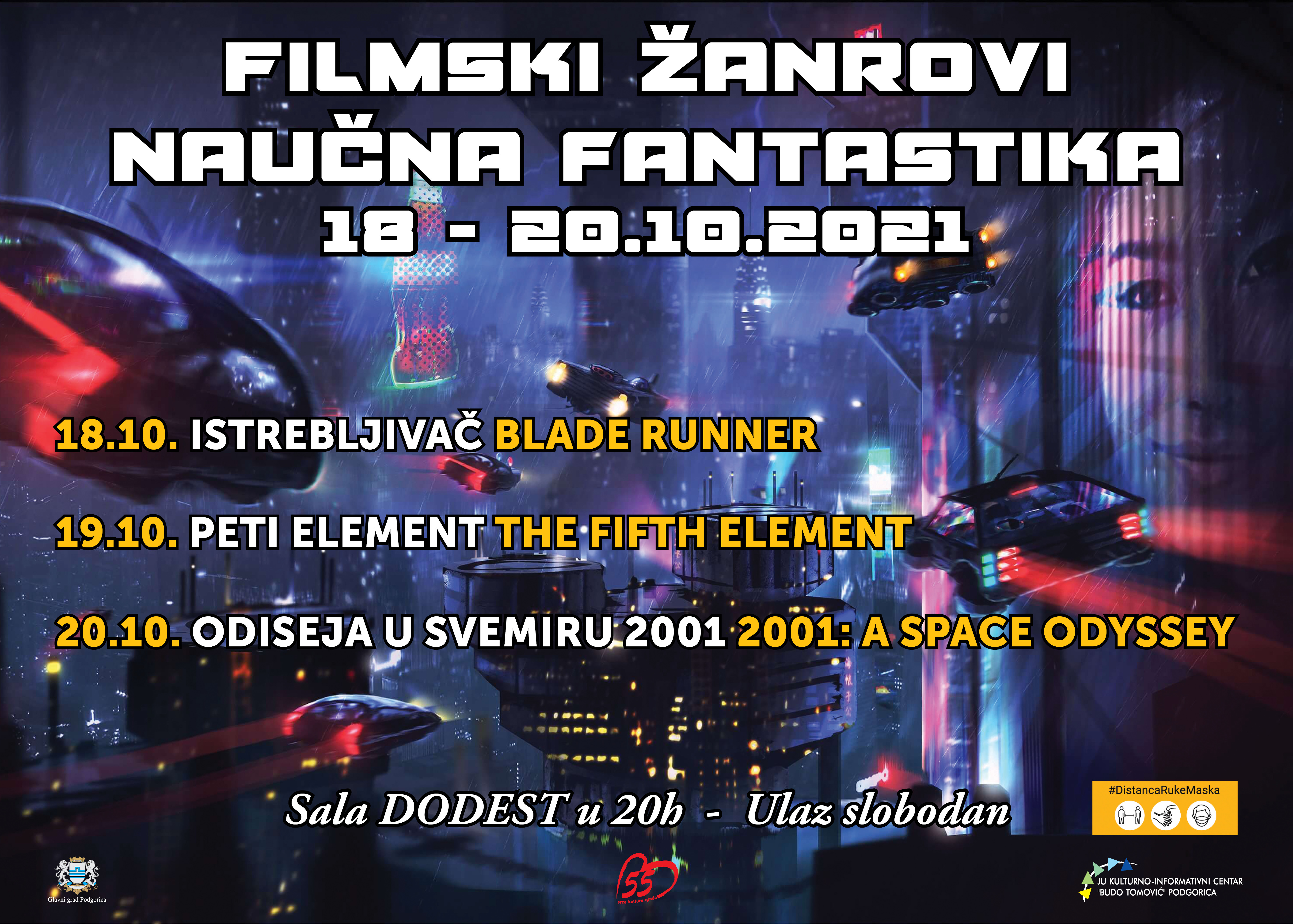 KIC "BUDO TOMOVIĆ" ORGANIZUJE Reviju “Filmski žanrovi - naučna fantastika”