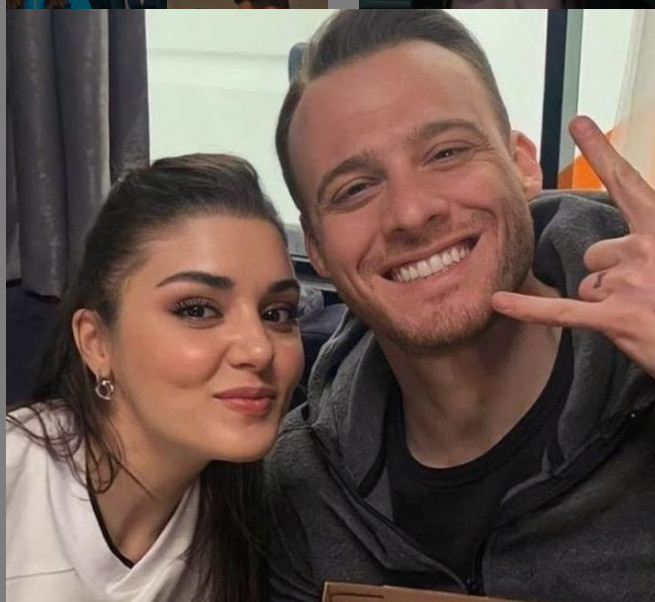 NIJE MOGAO DA SAKRIJE SREĆU! Hande Ercel iznenadila Kerema Bursina (FOTO)