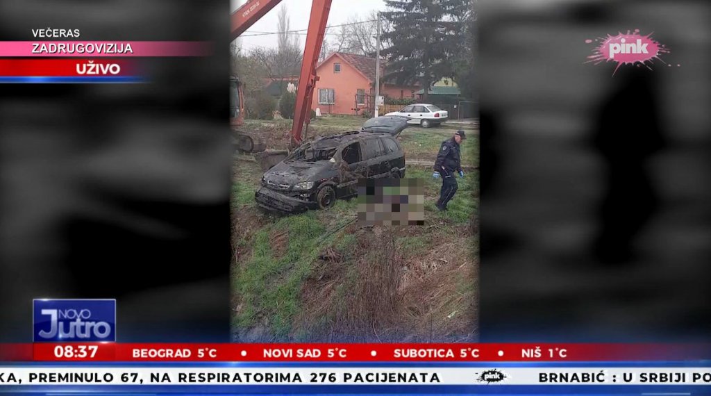 PRVE FOTOGRAFIJE NESREĆE KOD BEOGRADA: Rano jutros stradale dvije mlade osobe
