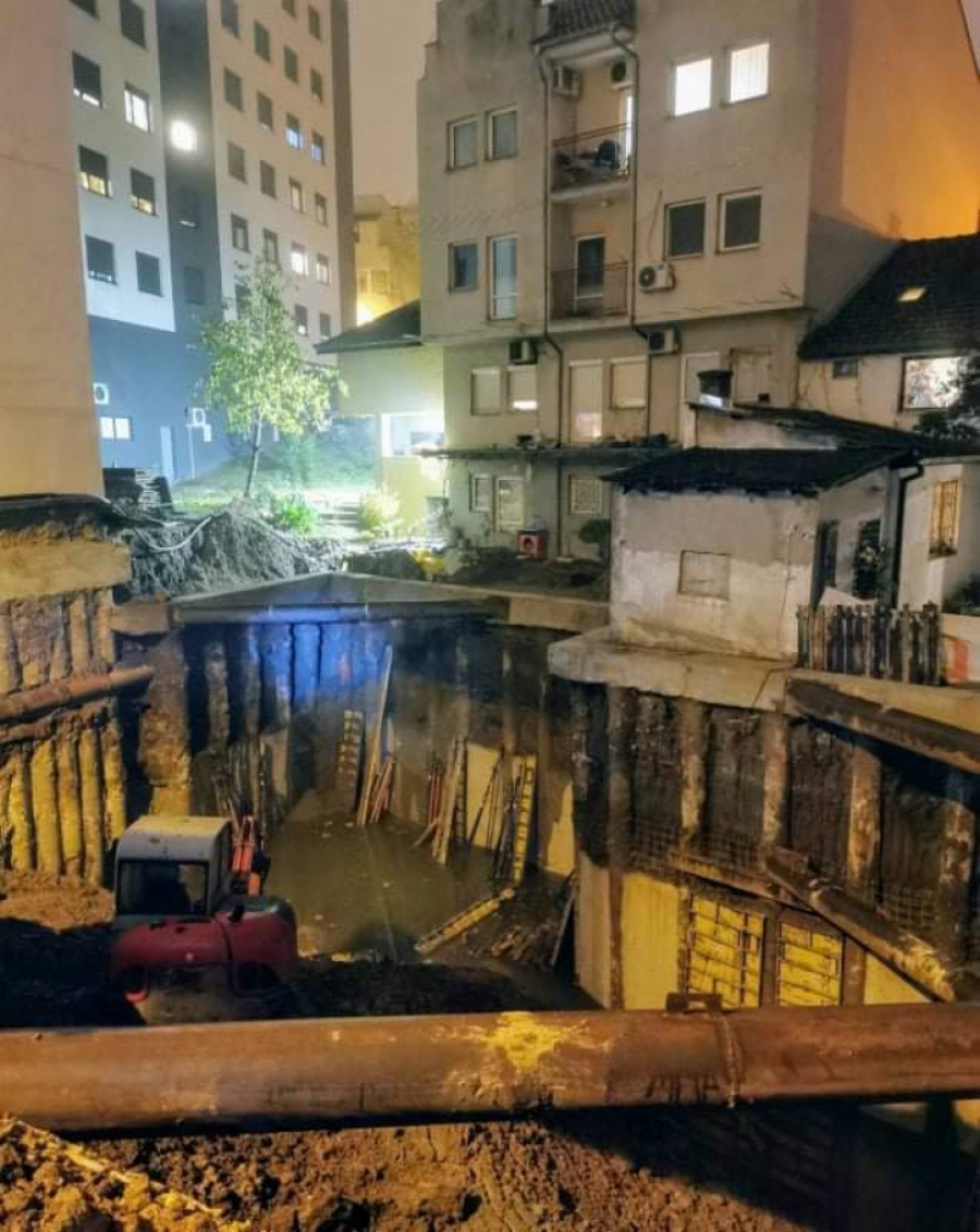 URUŠILO SE GRADILIŠTE NA VRAČARU: Stanari uznemireni, reagovala inspekcija