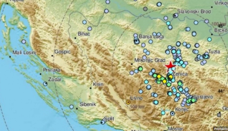 Zemljotres pogodio Bosnu i Hercegovinu