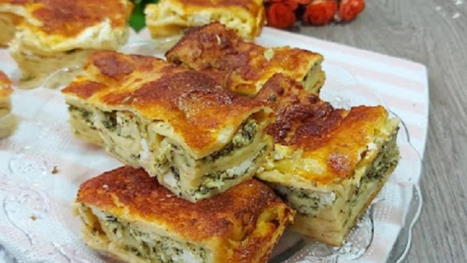 RECEPT ZA BRZI DORUČAK Fantistična pita od palačinaka sa slanim nadevom (VIDEO)