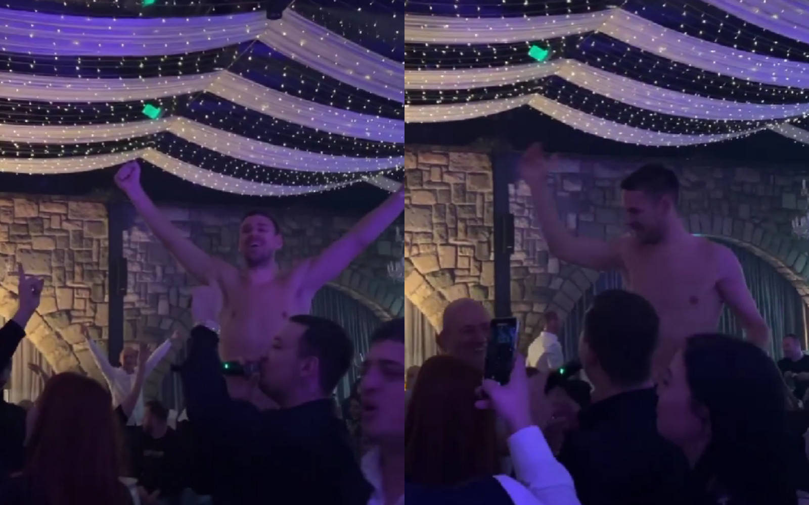 CIJELI RESTORAN NA NOGAMA! Isplivali snimci sa proslave rođenja ćerkice, fudbaler završio na STOLICI! (VIDEO)
