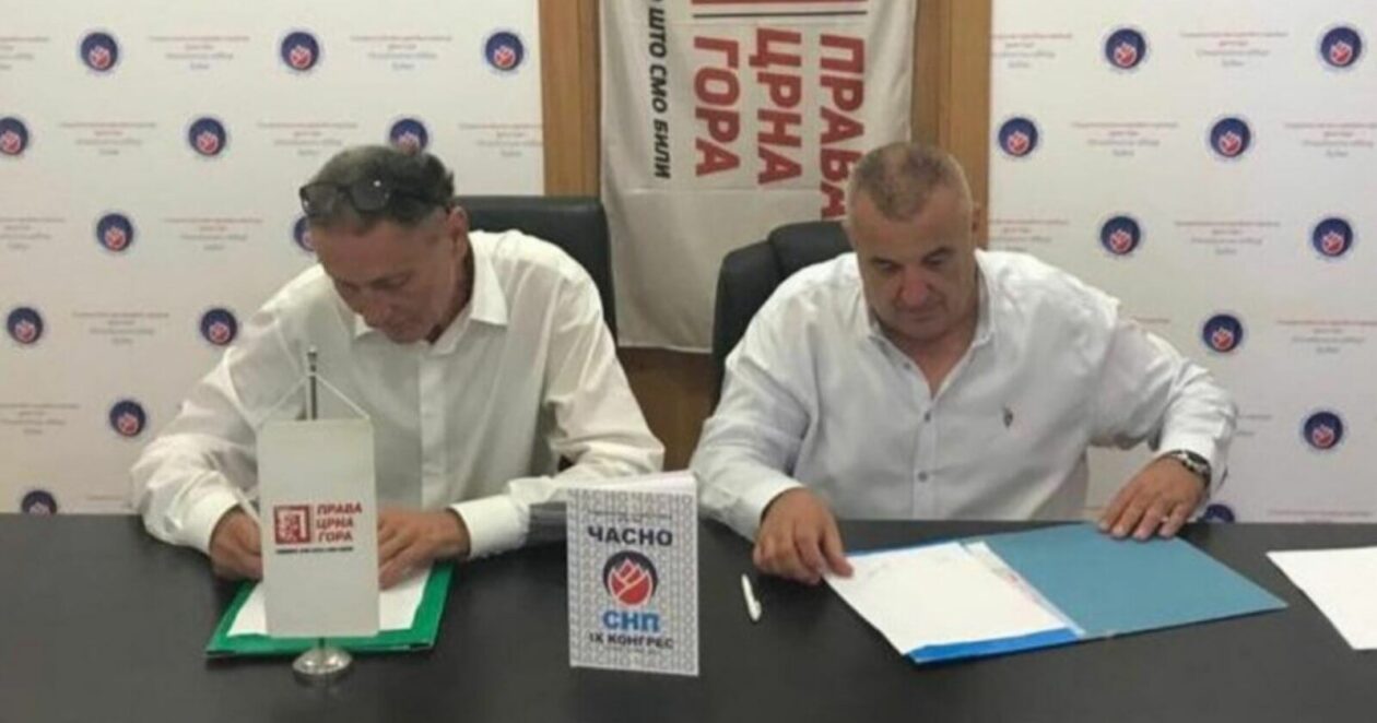 NOŽ U LEĐA CAREVIĆU: SNP i Prava Crna gora na državnom nivou za grla, na lokalnom, ruku pod ruku!