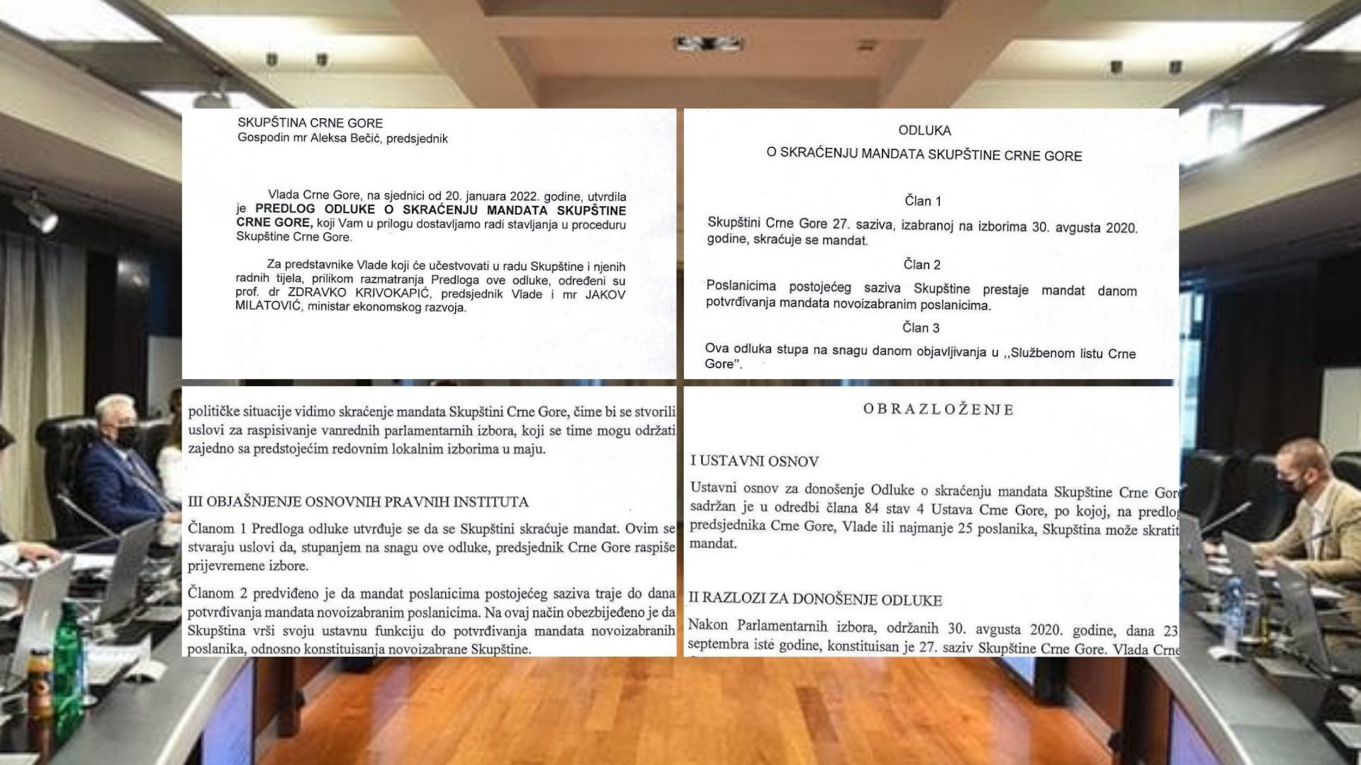 EVO ŠTA PIŠE U VLADINOM PREDLOGU Vanredni parlamentarni izbori u maju?