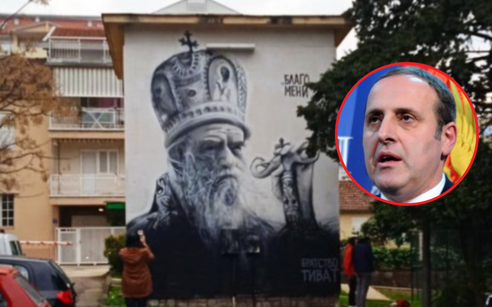 ''PRIVESKU'' DPS-A SMETA AMFILOHIJE Pura bijesan zbog murala u Tivtu: „Ludilo“ i „nacionalistička hajka“