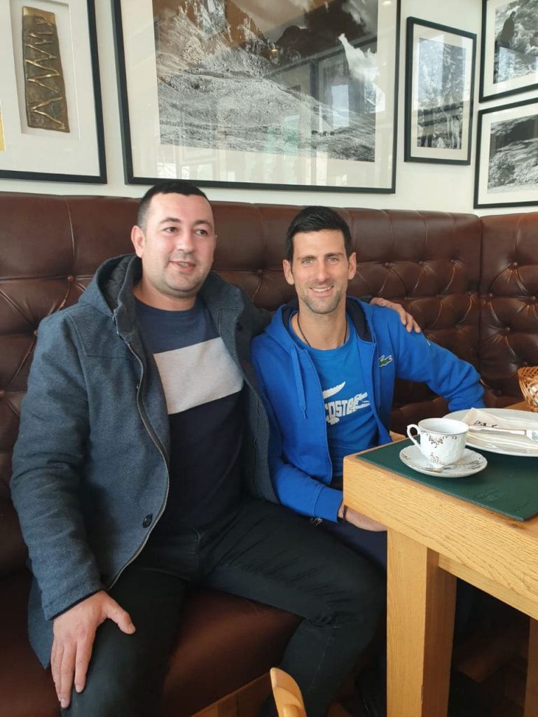 SUDAR TITANA: Nole sa junakom litija Vukom Vukovićem