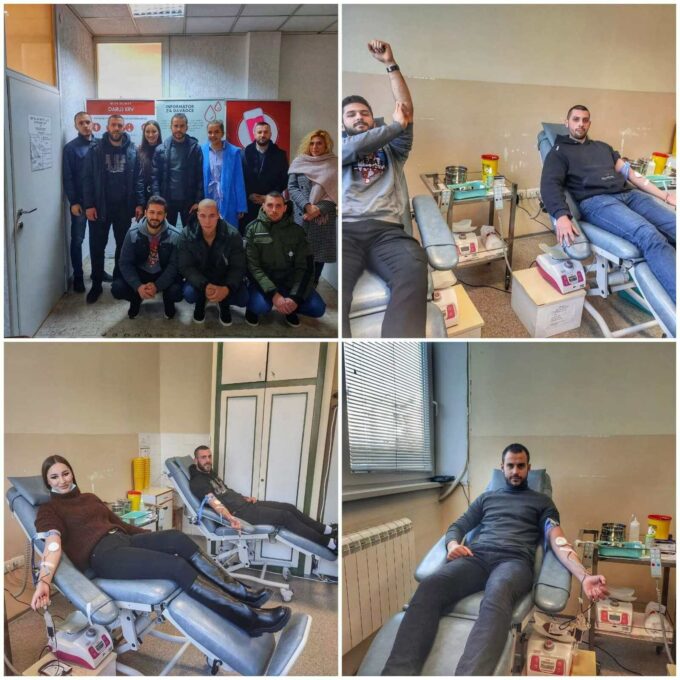 SVETOSAVSKA AKCIJA DAVANJA KRVI: Klub Sveti Sava i mladi NSD pokazali humanost