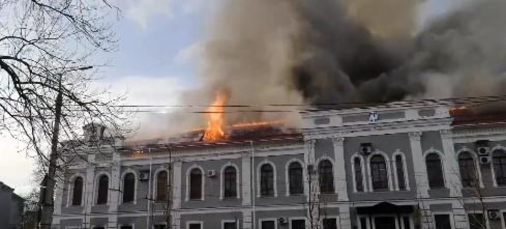 GORIO ŠTAB TAJNE SLUŽBE UKRAJINE (VIDEO)