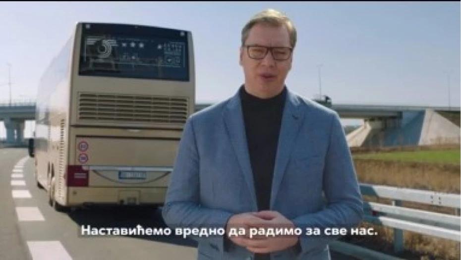 VUČIĆ PORUČIO DA ĆE DA SE BORI ZA OČUVANJE STABILNOSTI U SRBIJI: Nastavićemo vrijedno da radimo za sve nas (VIDEO)