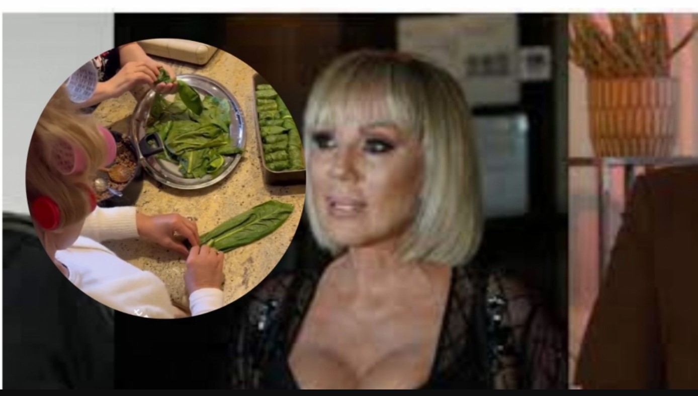 DOMAĆICA ZA PRIMER! Brena stavila viklere, pa uzela da SAVIJA SARME! (FOTO)