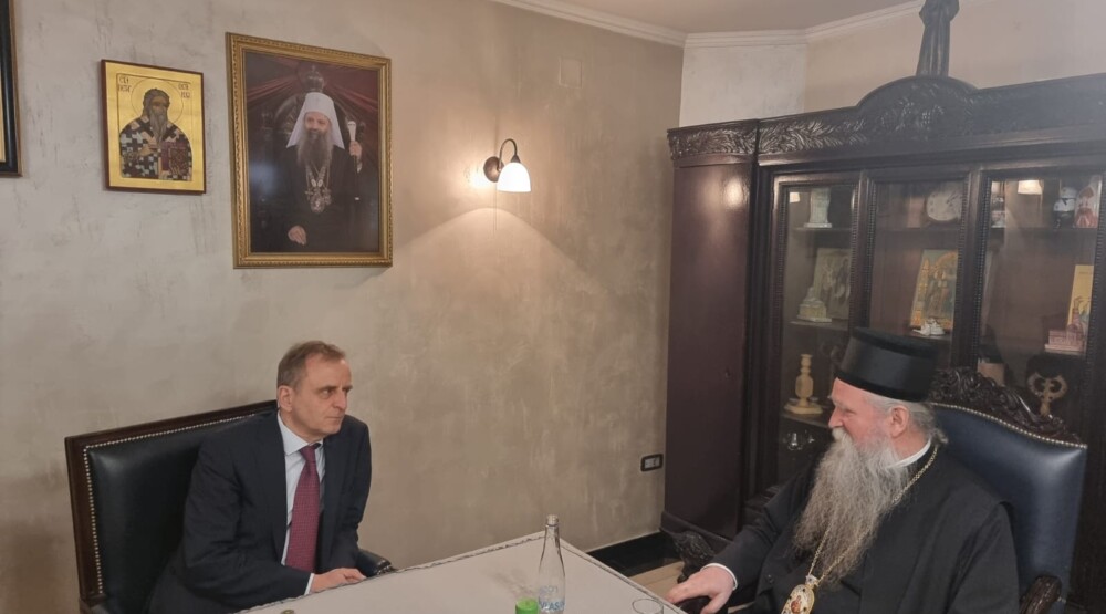 MITROPOLIT SE SUSREO SA AMBASADOROM HOLANDIJE Položaj SPC u Crnoj Gori tema razgovora