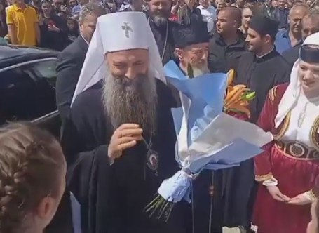 SVEČANI DOČEK Više hiljada Pljevljaka dočekalo patrijarha