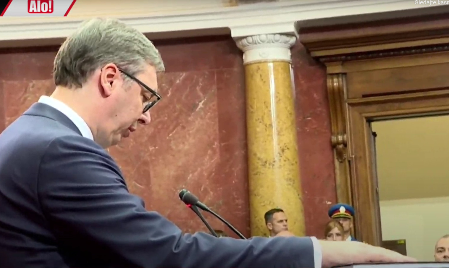 ZVANIČNO JE POČEO DRUGI PREDSJEDNIČKI MANDAT Aleksandar Vučić položio je zakletvu u Narodnoj skupštini