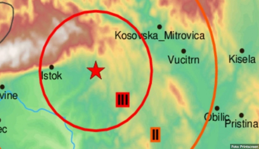 ZEMLJOTRES NA KOSOVU Treslo se u regionu Srbice!