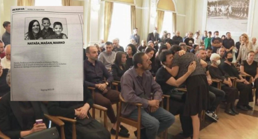 "POKUŠALA SI DA IH SPASIŠ OD OLOŠA KOJI VAS JE UBIO" Miloš se oprostio od supruge i sinova, ove riječi kidaju dušu (FOTO)