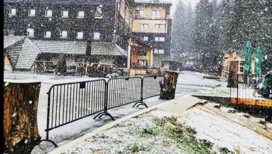 PAO PRVI SNIJEG U SRBIJI: Zabijeljelo se na Kopaoniku