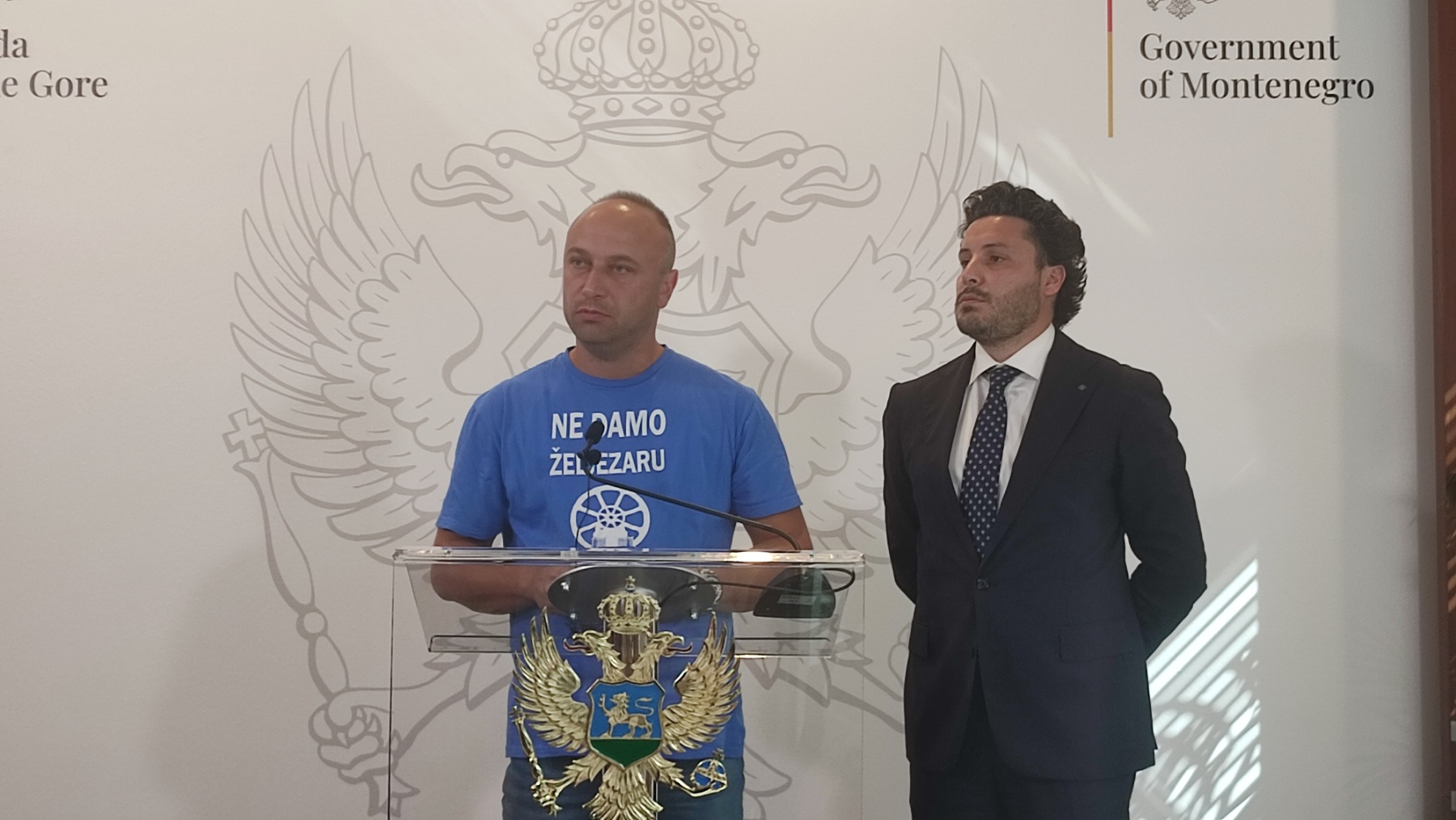 ŽELJEZARCI ZADOVOLJNI Gotov sastanak radnika sa Abazovićem