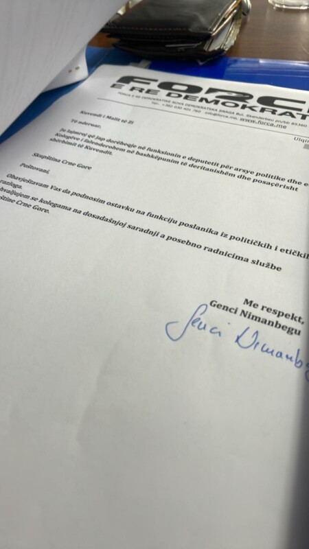 IZ ETIČKIH I POLITIČKIH RAZLOGA Genci Nimanbegu podnio ostavku na poslaničku funkciju