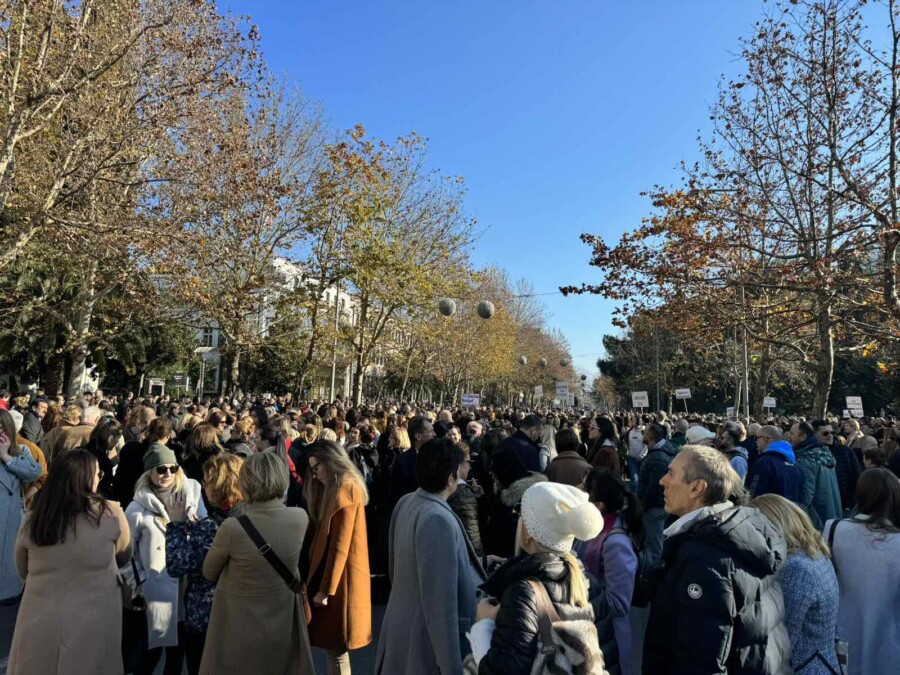 Počeo protest prosvjetara ispred Skupštine Crne Gore (video)