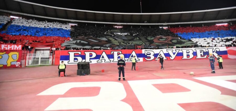 BRAĆA ZAUVIJEK "Delije" pobjednici utakmice između Crvene zvezde i Zenita