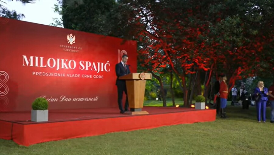 Milojko Spajić na prijemu povodom Dana nezavisnosti dao riječ