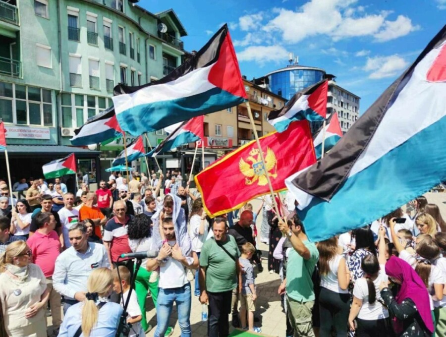 U Rožajama održan protest podrške Palestini