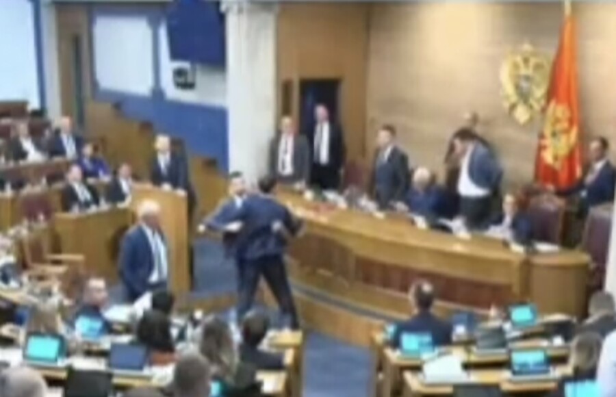 ZALIJETANJA I MRŠIKANJA Umalo došlo do fizičkog obračuna u Skupštini Crne Gore (video)