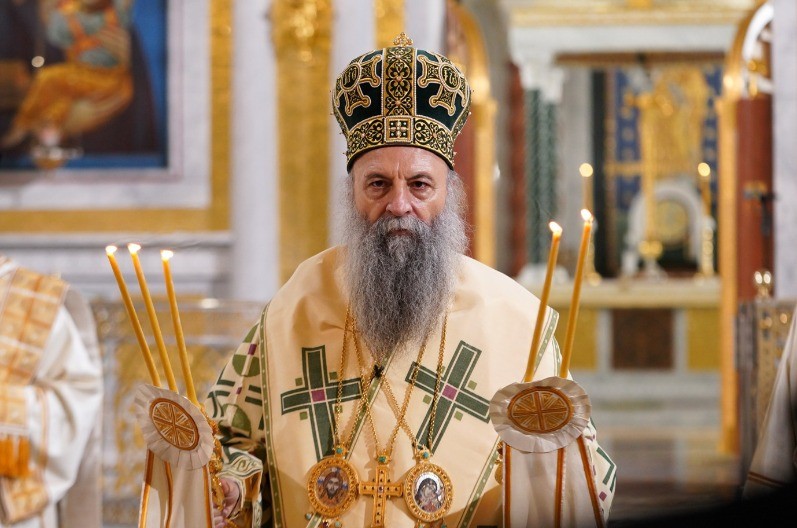 Patrijarh Porfirije služio božićnu liturgiju u Hramu Svetog Save