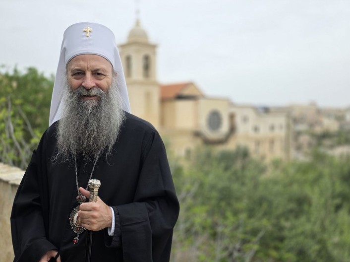 PATRIJARH IZ VITLEJEMA Neka Bog da mir našem narodu gdje god da se nalazi