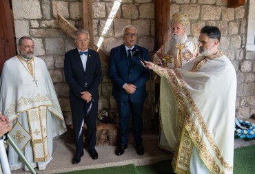 Predsjednik Skupštine Crne Gore položio vijenac na Časni Krst iz Jasenovca