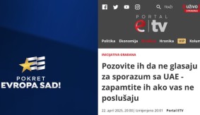 Iz PES-a tvrde da je Portal TV E eksplicitno pozvao na linč poslanika vladajuće većine