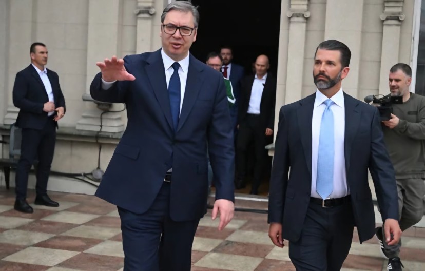 NAJAVLJEN SASTANAK SA PREDSJEDNIKOM SRBIJE Donald Tramp Mlađi sjutra u Beogradu