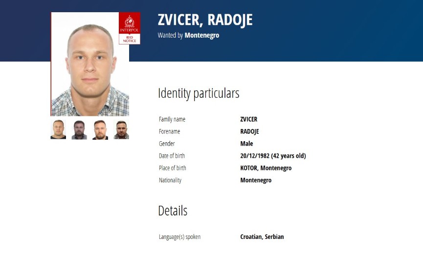 Interpol objavio crvenu potjernicu za jednim od najznamenitijih crnogorskih državotvoraca