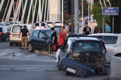 Tri osobe povrijeđene u udesu u centru Podgorice