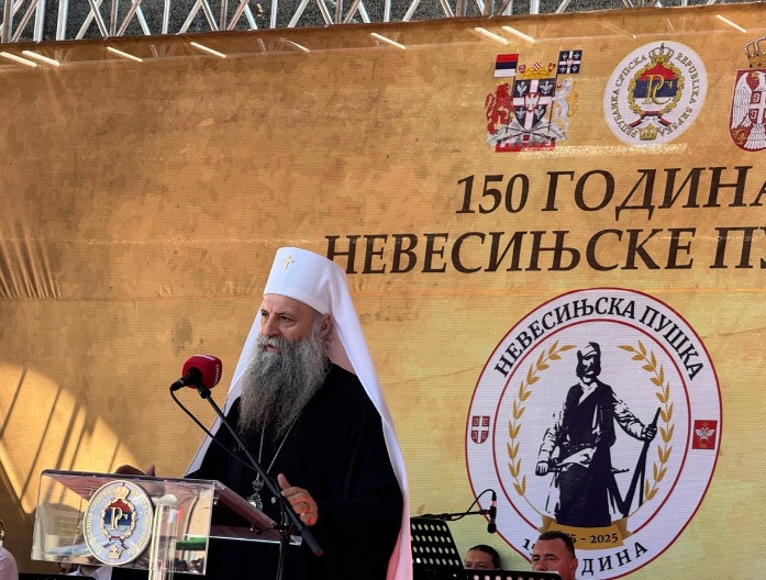 PATRIJARH PORFIRIJE Nevesinjska puška je duhovni i istorijski produžetak Zavjeta Svetog kneza Lazara