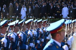 U POČASNOJ LOŽI MANDIĆ, KNEŽEVIĆ I VRANEŠ Velelepna vojna parada „Snaga jedinstva“ ispred Palate Srbija