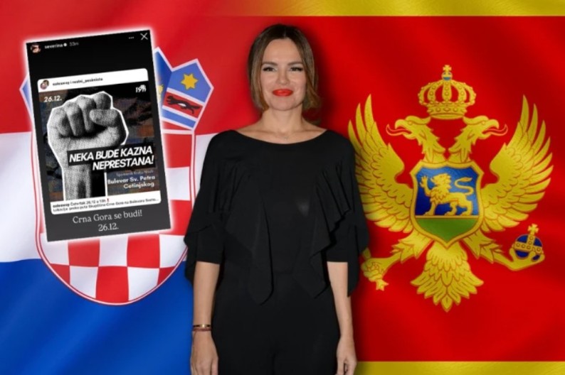 Hrvatska pjevačica i porno glumica Severina poziva na proteste ispred Gimnazije u Podgorici